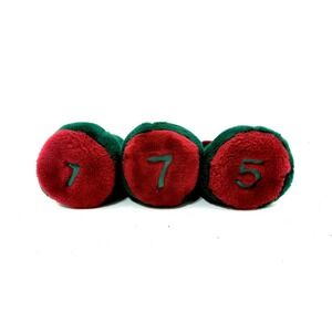 Vintage Antigua Green and Red Golf Club Head Covers 1,7,5 EUC